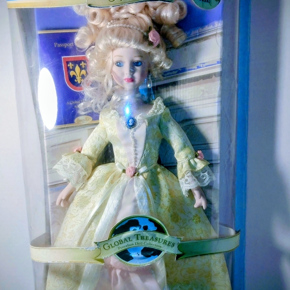 Elegant Doll in Yellow Gown